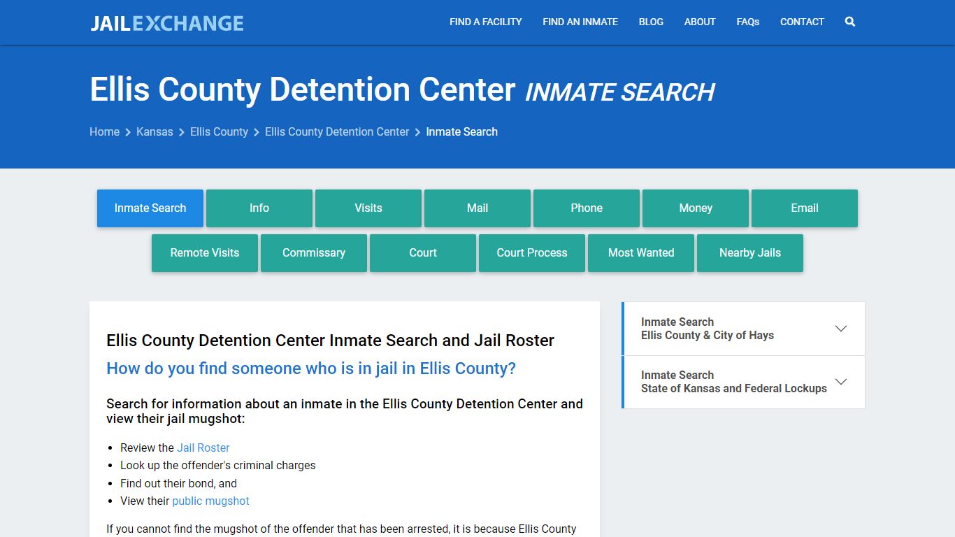 Ellis County Detention Center Inmate Search - Jail Exchange
